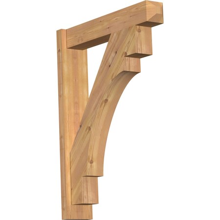 Ekena Millwork Merced Smooth Craftsman Outlooker, Western Red Cedar, 5 1/2"W x 26"D x 34"H OUT06X26X34MRC04SWR